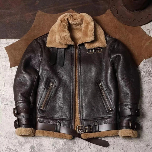 Ww2 raf brown mens bomber - b3,